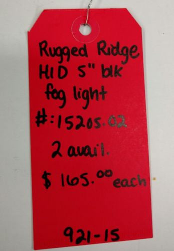 Hid Off Road Fog Light 5-Inch Black Rugged Ridge  X 15205.02 jeep wrangler