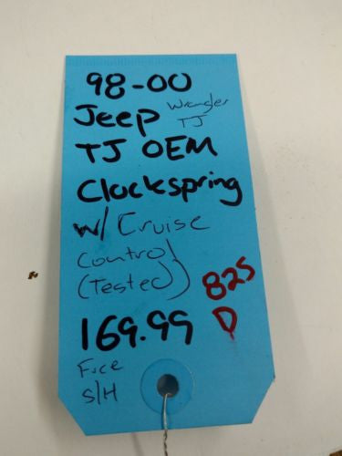 Jeep Wrangler TJ Airbag Clockspring 98-00 OEM Clock Spring cruise control